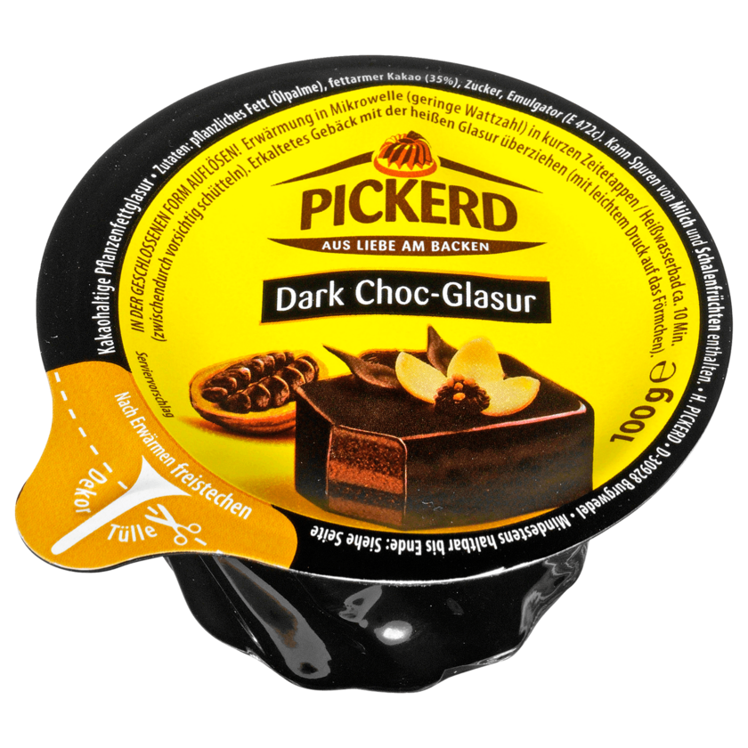 Pickerd Dark-Chocolate Glasur 100g